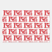 私は馬を愛し、馬を愛する ラッピングペーパーシート (正面)