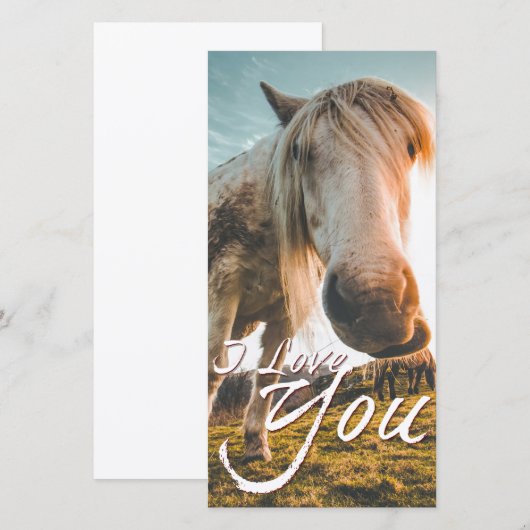 私は馬を見て愛している (正面/裏面)