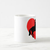 私は馬場馬術を愛します コーヒーマグカップ (中央)