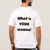 私は馬鹿だわ Tシャツ (裏面)