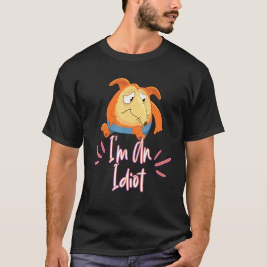 私は馬鹿で皮肉っぽい Tシャツ (正面)