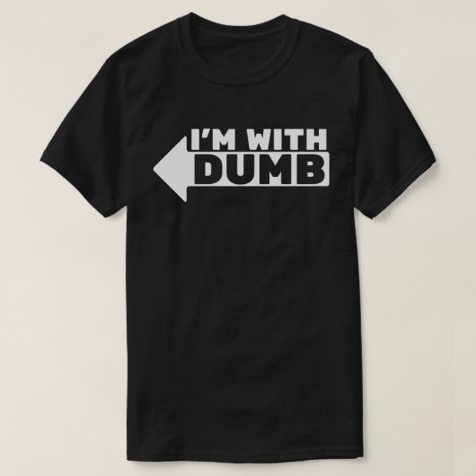 私は馬鹿と一緒です Tシャツ (デザイン正面)