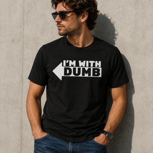 私は馬鹿と一緒です Tシャツ
