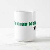 私は馬鹿のためのがらくた-マグを書きます コーヒーマグカップ (中央)