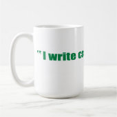 私は馬鹿のためのがらくた-マグを書きます コーヒーマグカップ (左)