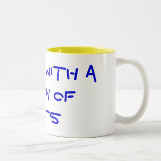 私は馬鹿の束と働きます ツートーンマグカップ