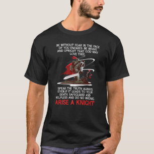 私は騎士だ感じよ怖くない装甲兵騎士 Tシャツ