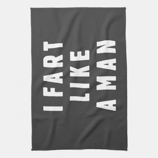 私は騒々しい誇りを持ったな人のように-屁をします キッチンタオル (縦)