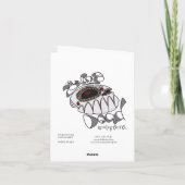 私は骨のメッセージカードに愛します カード (裏面)