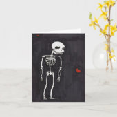 私は骨のメッセージカードに愛します カード (黄色い花)