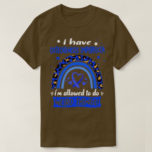 私は骨形成不全を持っている Tシャツ (デザイン正面)