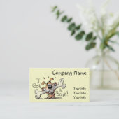 私は骨-犬の名刺--を得ました 名刺 (スタンド正面)