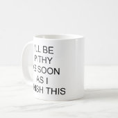 私は髄のあるコーヒーのマグです コーヒーマグカップ (正面左)