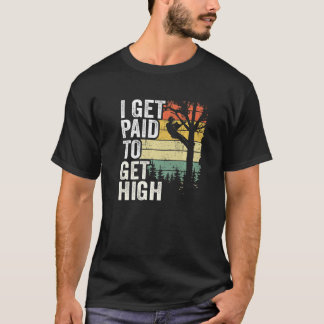 私は高いツリーの登山のジョークのツリーを取得するために支払われる Tシャツ