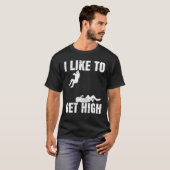 私は高いレスリングを得るのが好きだ Tシャツ (正面フル)