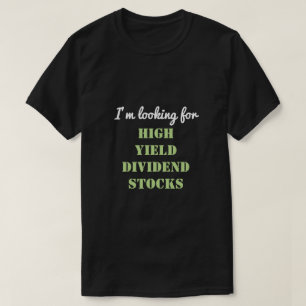 私は高い収穫の配当の在庫を捜しています Tシャツ