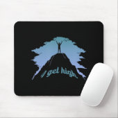 私は高おもしろいロック登山ユーモアのクライマープンを得る マウスパッド (マウス)