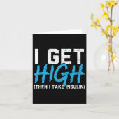 私は高くなってからインスリンT2d糖尿病を服用する カード (黄色い花)