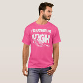 私は高くなりたい飛んでいる- Skydiving Basejumping Tシャツ (正面フル)