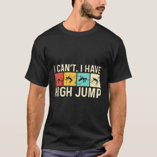 私は高ジャンプレトロヴォールトアスリートhi tシャツ