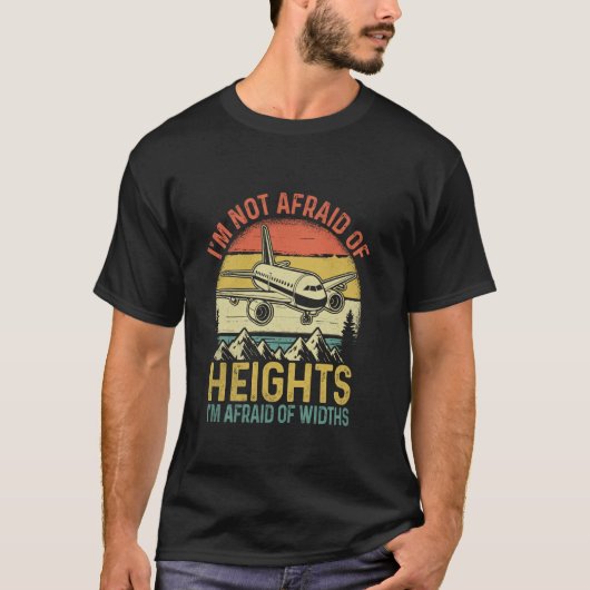 私は高所恐怖症ではなく幅恐怖症です エア Tシャツ (正面)