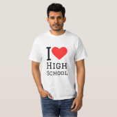 私は高校が大好きだ Tシャツ (正面フル)
