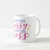 私は高飛車私ですボスではないです コーヒーマグカップ (正面右)