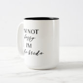 私は高飛車、私です花嫁のマグではないです ツートーンマグカップ (正面左)