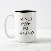 私は高飛車、私です花嫁のマグではないです ツートーンマグカップ (左)