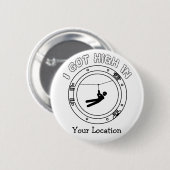 私は高Ziplineを得ました 缶バッジ (正面&裏面)