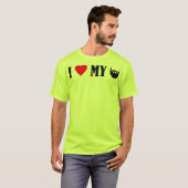 私は髭が大好き Tシャツ (正面フル)