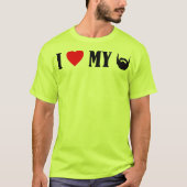 私は髭が大好き Tシャツ (正面)