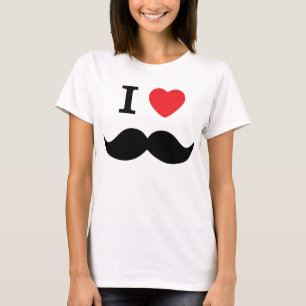 私は髭を愛します Tシャツ