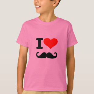 私は髭を愛します Tシャツ