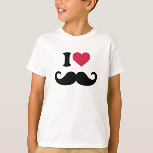私は髭を愛します Tシャツ