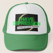 私は鬱病_の射撃、 発砲星 キャップ (正面)