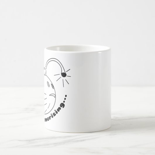 私は魅了している…ふぐ魚は実現した コーヒーマグカップ (中央)