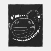 私は魅了している…ふぐ魚は実現した フリースブランケット (正面)