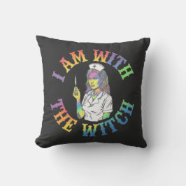 私は魔女と一緒にいる – & 不気味神秘的なハロウィーン クッション