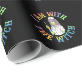 私は魔女と一緒にいる – & 不気味神秘的なハロウィーン ラッピングペーパー (ロールコーナー)