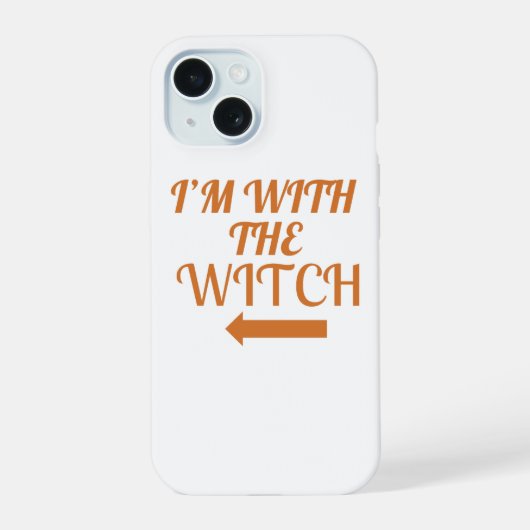 私は魔女と一緒 Phone Case iPhone 15ケース (裏面)