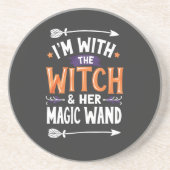 私は魔女と彼女の魔法ウィンドハロウィンと一緒だ コースター (正面)