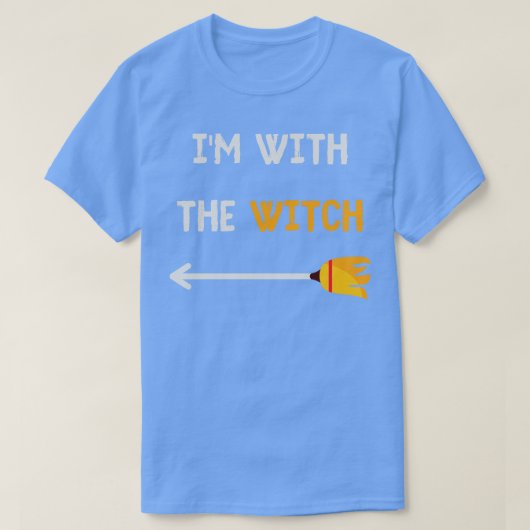 私は魔女のカップルの衣装を着ている Tシャツ (デザイン正面)