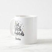 私は魔女の標準を設定おもしろいカスタムハロウィンマグ コーヒーマグカップ (正面左)