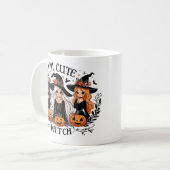 私は魔女マグかわいい コーヒーマグカップ (正面左)