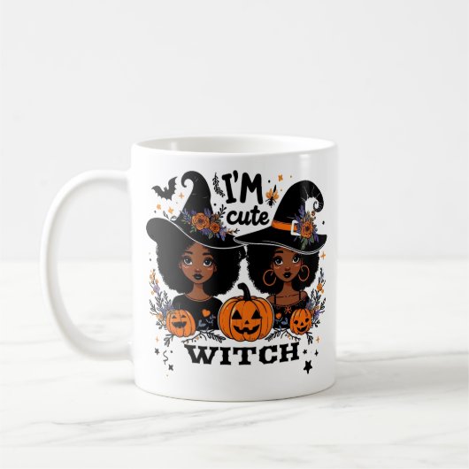 私は魔女マグかわいい コーヒーマグカップ (左)