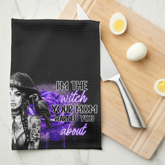 私は魔女 キッチンタオル (四つ折り)