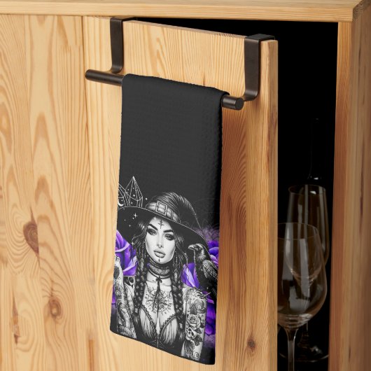 私は魔女 キッチンタオル (三つ折り)