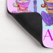 私は魔法で信じます! かわいく小さく大きい目の魔神 マウスパッド (コーナー)