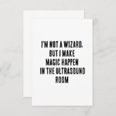 私は魔法使いではないが、私は魔法を起こす サンキューカード (正面/裏面)